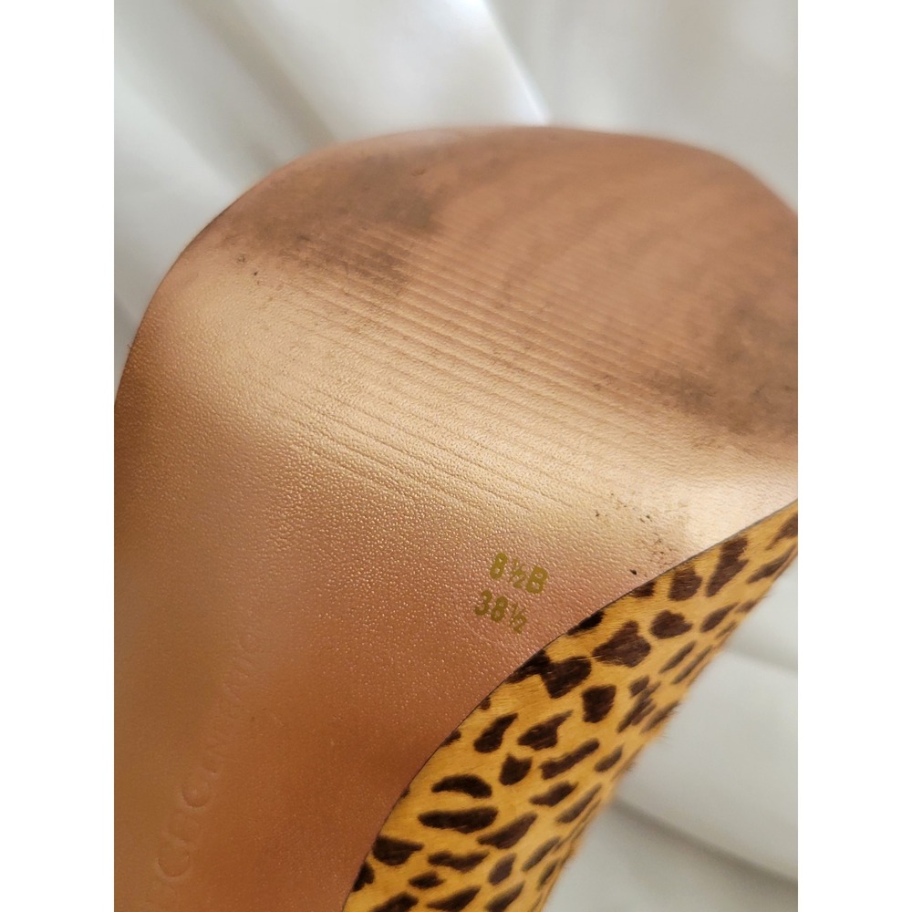 BCBGeneration Parade 2 Leopard Calf Hair Platform Pumps Heels Women's 8.5B - Picture 12 of 13
